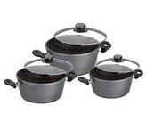 Sada nádobí s mramorovým povrchem 6 ks STONELINE WX-6932