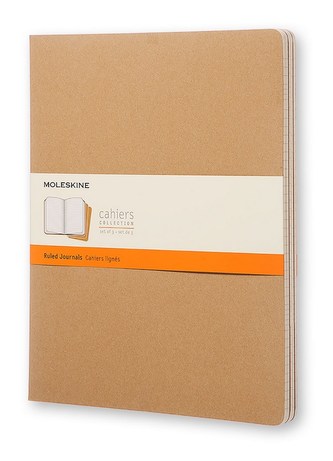 Moleskine: Sešity 3 ks linkované karton XXL