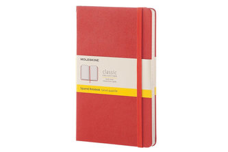 Moleskine: Zápisník tvrdý čtverečkovaný oranžový L
