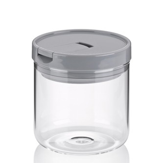 Dóza ARIK sklo, šedá H 11cm / Ř 10,5cm / 600 KELA KL-12107
