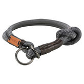 BE NORDIC stahovací obojek, tmavošedá/hnědá - L-XL: 55cm/13mm