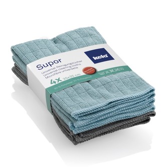 Utěrka univerzální sada 4ks SUPOR mikrovlákno zelená / šedá Utěrka univerzální sada 4ks SUPOR mikrovlákno zelená / šedá