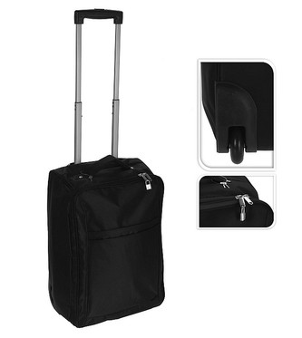 Kufr příruční textilní 50 x 34 x 20 cm černý EXCELLENT KO-DG6000010