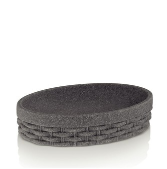 Miska na mýdlo ALEXIA umělý kámen šedá KELA KL-24139