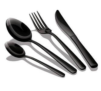 Sada příborů 16 ks nerez Black Mirror Collection