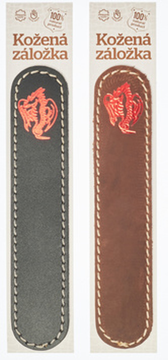 Kožená záložka do knihy Dráček