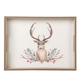 Dřevěný podnos DEER 40*30*5 cm