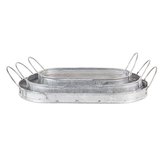 Sada tří pozinkovaných podnosů