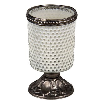 Sklenička na čajovou svíčku na stopce