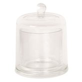 Skleněný poklop s miskou