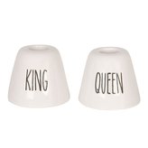 Dva pohárky na zubní kartáčky KING QUEEN