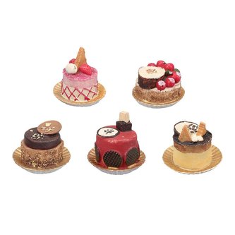 Pět mini dortíčků