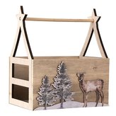 Dřevěná bedýnka WINTER FOREST