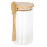 Skleněná dózička se lžičkou