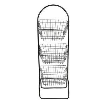 Kovový stojan s košíky