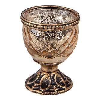 Sklenička na čajovou svíčku na stopce