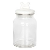 Skleněná dóza s keramickým víčkem BOW