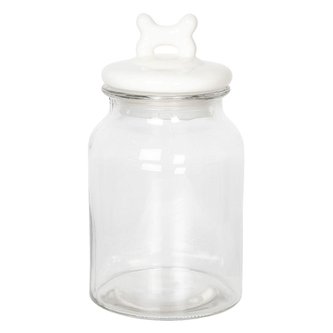 Skleněná dóza s keramickým víčkem BOW