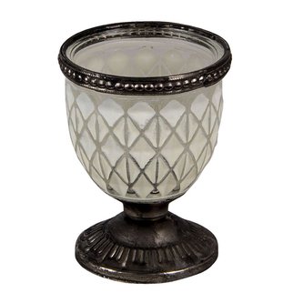 Sklenička na čajovou svíčku na stopce