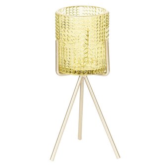 Sklenička na čajovou svíčku ve stojánku