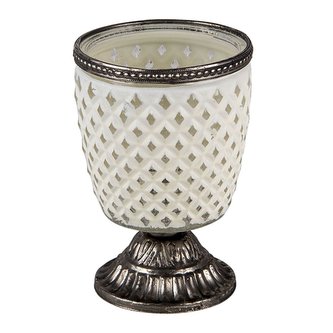 Sklenička na čajovou svíčku na stopce