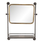 Nástěnné zrcadlo s poličkou