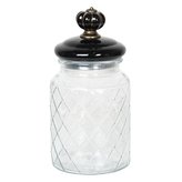 Skleněná dóza s keramickým víčkem