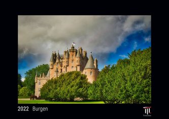 Burgen 2022 - Black Edition - Timokrates Kalender, Wandkalender, Bildkalender - DIN A4 (ca. 30 x 21 cm)