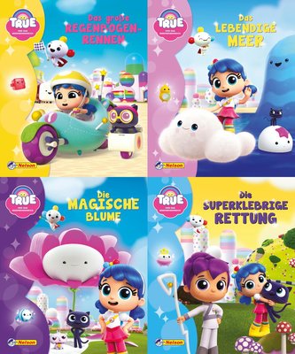 Nelson Mini-Bücher: True und das Regenbogenreich 1-4