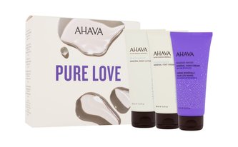 AHAVA Pure Love tělové mléko Deadsea Water Mineral Body Lotion 100 ml + krém na ruce Deadsea Water Mineral Hand Cream 100 ml + krém na nohy Deadsea Water Mineral Foot Cream 100 ml