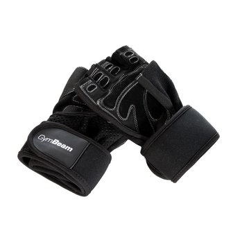 Fitness rukavice Wrap black - GymBeam - Velikost S