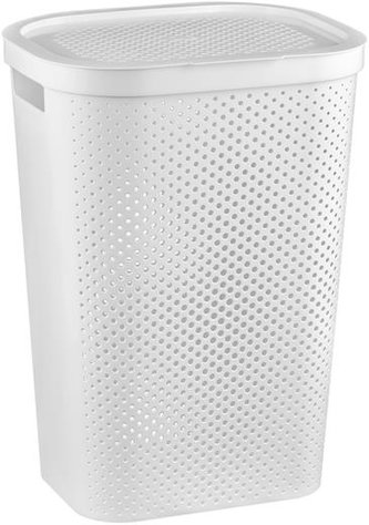 Koš na prádlo Curver Infinity Dots 60L bílý Koš na prádlo Curver Infinity Dots 60L bílý
