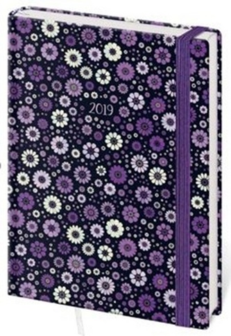 Diář 2019 A5 LYRA denní s gumičkou Fantasy