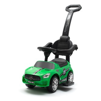 Dětské odrážedlo se zvukem a vodící tyčí Baby Mix RACER zelené Dětské odrážedlo se zvukem a vodící tyčí Baby Mix RACER zelené