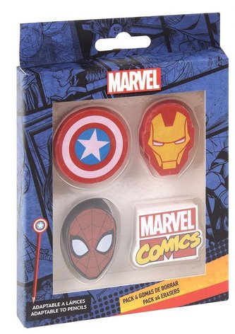 SADA 4 KS  GUMA  AVENGERS, poškozený obal