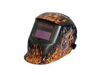 Svářečská kukla samostmívací MAR-POL černá s potiskem