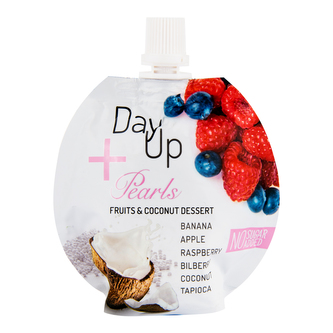 Dezert ovocný s kokosem, malinami a tapiokou  100 g   DAY UP