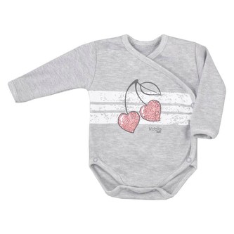 Kojenecké bavlněné body s bočním zapínáním Koala Cherry - velikost 62 (3-6m)
