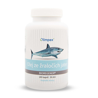 Olimpex s. r. o. Olej ze žraločích jater 180+20 kapslí