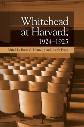Whitehead at Harvard, 1924-1925