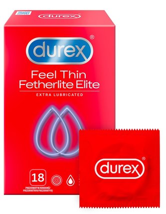 Durex Kondomy Feel Thin Extra Lubricated Varianta 18 ks unisex