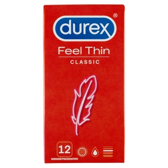 Durex Kondomy Feel Thin Classic Varianta 12 ks unisex