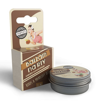 Topvet Balzám na rty KOKOS A MANDLOVÝ OLEJ 15 ml