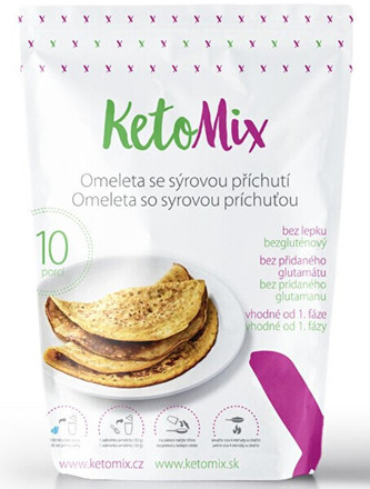 KetoMix Proteinová omeleta 250 g (10 porcí) - se sýrovou příchutí