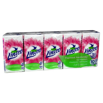 Linteo kapesníky 3 vrstvé 10 ks