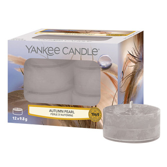Svíčky čajové Yankee Candle, Podzimní perla, 12 ks