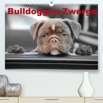 Bulldoggen-Zwerge (Premium, hochwertiger DIN A2 Wandkalender 2022, Kunstdruck in Hochglanz)