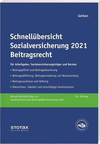 Schnellübersicht Sozialversicherung 2022 Beitragsrecht