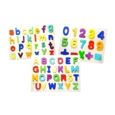 Dřevěná vkládačka písmenka, číslice - výběr 1 ks