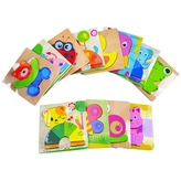 Dřevěné puzzle zvířátko